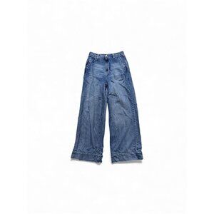 Habitual Wide Leg Jeans Size 4/27 High Rise Cuffed Hem Inseam 29